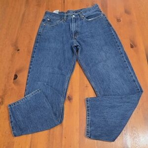 Levis Jeans Mens 32x30 (Measure 28) Blue 550 Medium Wash Denim Relaxed Fit